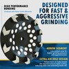 7" High Performance Diamond Grinding Wheels for Concrete, Paint, Epoxy,