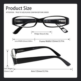 Kerecsen 4 Pack Reading Glasses for Women Spring Hinge Ladies Readers Reading Eyeglasses (Colourful-6, 2.00)