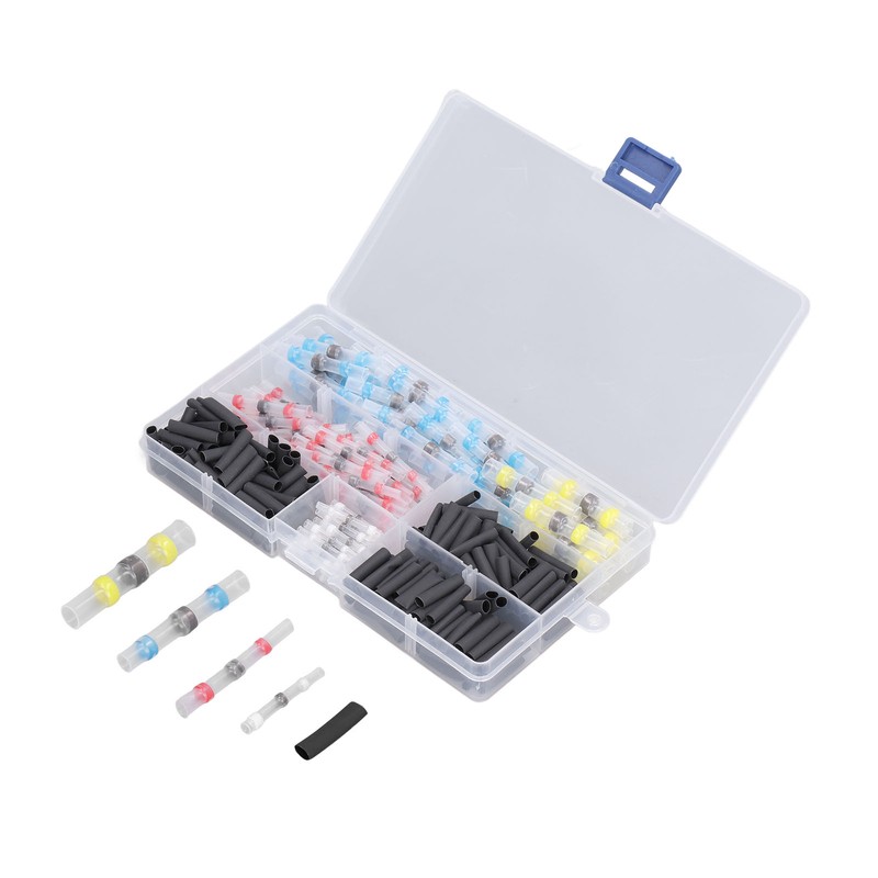 Solder Seal Wire Connectors Heat Shrink Tubing Kit Marine Insulated