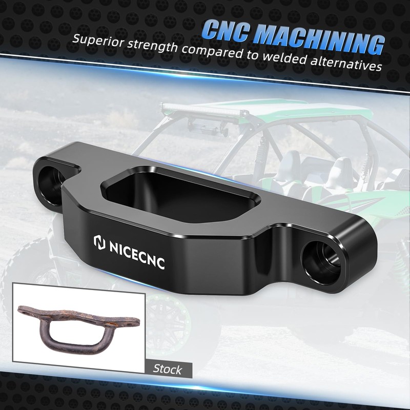 NICECNC Tow Hook Billet Aluminum Compatible with Kawasaki Teryx KRX
