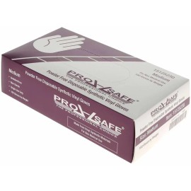 1,000 Count Synthetic 3 mil Vinyl Gloves, Size Medium, Blue (10 boxes of 100)