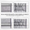 MIULEE 2 Panels Sidelight French Door Curtains Sheer Light Filtering
