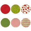 Certified International Holiday Fun 6" Luncheon/Canape Plates, Assorted Designs, Multicolor,