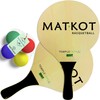 W4W Kadima Beach Paddle Ball Racket Set - Bundle Pack