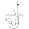 Ebbe Plastic PIPE PULLER for 1.5in, 2in, 3in Plastic Pipe