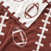 Brown Football Throw Blanket for Couch, Microfiber Fluffy Warm Cozy