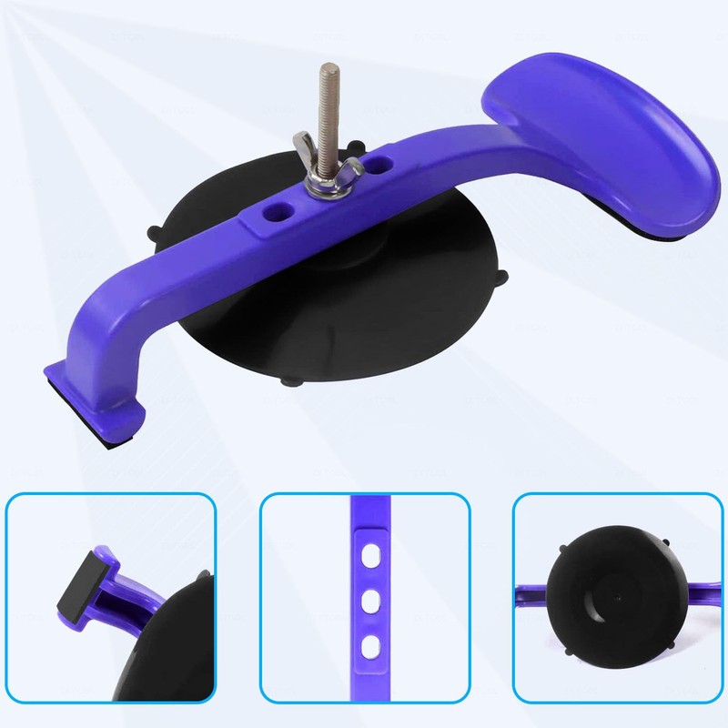 ZKTOOL 6PC Suction Cup Clamp Set, Class Clamps Kit for