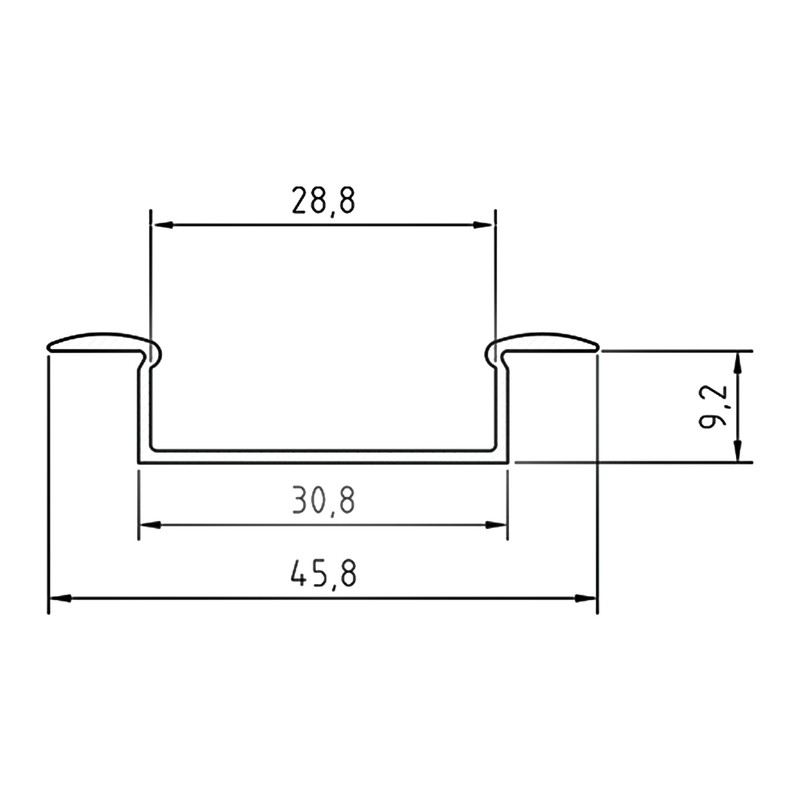 Mextronic Anodised Aluminium Profile Anodised Aluminium Profile LED Profile Aluminium