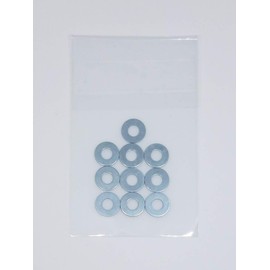 M4 Flat Washers (Flat Washers) Uniqlo Plating, 10 Pieces