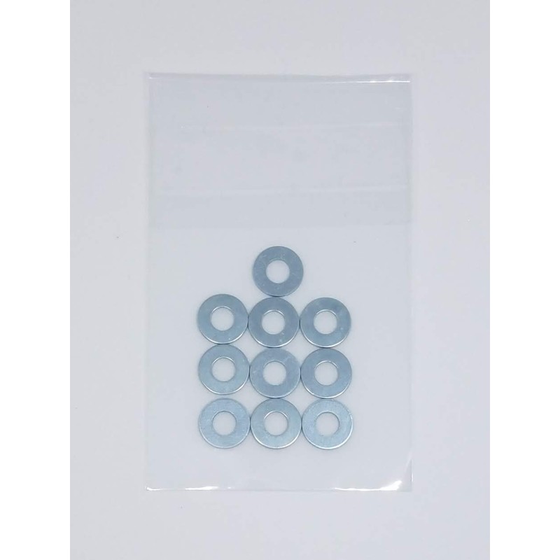 M4 Flat Washers (Flat Washers) Uniqlo Plating, 10 Pieces