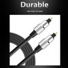 Optical Sound Cable Gold Plated Connector Clear Digital Sound Fiber