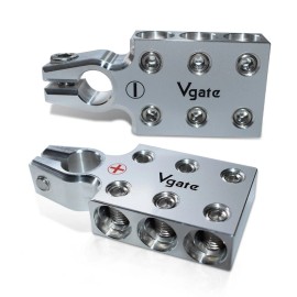Vgate A6x2/0 AWG Gauge Lead-Acid Battery Terminals Clamp , for Tapered Top Post