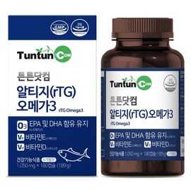 Teunteun.com 알티지 (rTG) 오메가3 (6개월분) 대용량 3중 복합 기능성 / 1050 mg x 180 캡슐 rTG Omega-3 (6-Month Supply) High-Capacity Triple-Complex Functional / 1050 mg x 180 Capsules