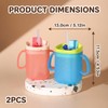 TUBAWD 2PCS Sippy Cup for, Drinking Cup, Cup with Straw,