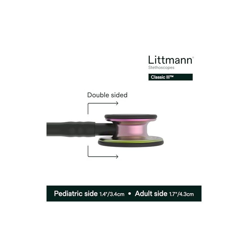 3M Littmann - 5870 Classic III Estetoscopio, Acabado Arcoiriís ,