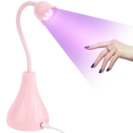 Holres UV Lamp for Gel Nails 18 W LED Nail Lamp Quick Drying Nail Lamp with 60s Timer Portable UV Lamp Nails Lamp Nail Dryer for All Gel (White)