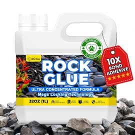 JDiction Rock Glue for Landscaping - 32OZ Gravel Binder for Stone, Pebbles, 10X Concentrated Mulch Glue for Landscaping, Rock Stabilizer, Landscape Gravel Adhesive, Weather Proof, Lasts Up to 2 Year
