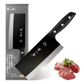 ZHANG XIAO QUAN SINCE 1628 Meat Cleaver 7.3”, Ultra Sharp Chinese Chopper Slice Knife made of High Carbon Stainless Steel, Chinese Chef Knife for Meat Vegetable Fish and Poultry