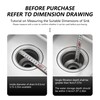 2 Kitchen Sink Basket Strainer Replacement for Standard Drains (3.2