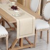 LOMOHOO Beige Table Runner 108Inches Long Linen Table Runner,Farmhouse Table