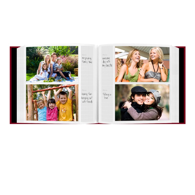 Fabric Frame Cover Photo Album 200 Pockets Hold 4x6 Photos,