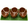 Boston International Serving Tray Football Party Ceramic Condiment Server Platter
