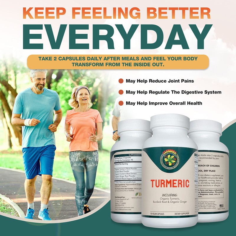 Carnivora Turmeric – Support for Joints and Digestive Health (90