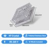 YPQXYHDA Mini Modern Crystal Chandeliers Square Flush Mount Ceiling Light