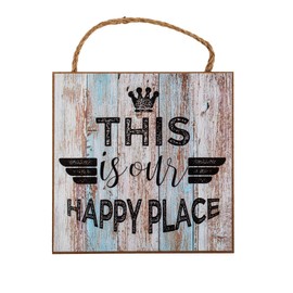 Set of 4 Wall Pictures 20 x 20 cm Sayings Vintage Shabby Chic Decorative Wall Decoration Cord Signs