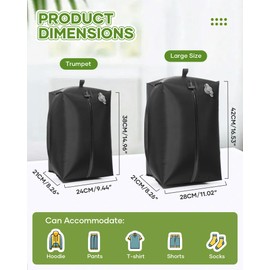 Large Travel Vacuum Bags for Luggage,Home Vacuum Storage Bags, Space Saver Seal Bag for Clothes（Black 1PC No Pump）24L