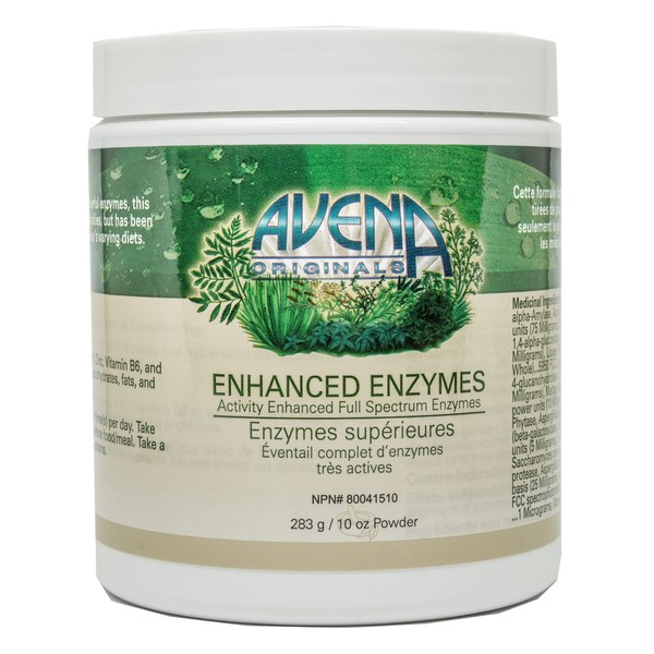 Avena Originals - Enhanced Digestive Enzymes - Natural Enzymes to Aid Digestion and Support Gut Health (283 Grams)