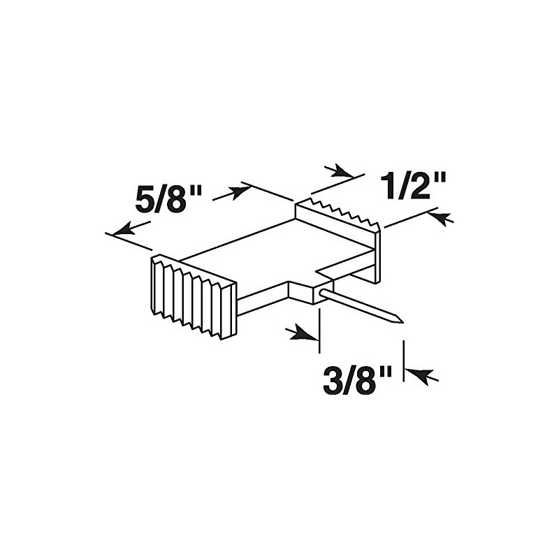Prime-Line L 5801 Window Grid Retainer Clips, Clear Plastic (6