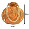 Radhykrishnafashions Indian Women 1 PC Wedding Potli Bag For Women