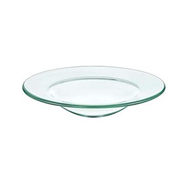 The Gel Candle Company 4 and 1/2 Inch Large Size Clear Glass Dish for Oil and Wax Electric Warmers Diffusers and Burners