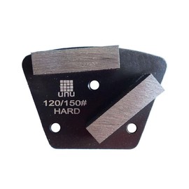 Concrete Prep 120/150 Grit Double Segment Diamond Grinding Shoes Bolt-On SASE - Bond: Medium