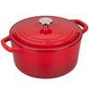 VORRINGARD Enameled Cast Iron Dutch Oven Pot with Lid, for