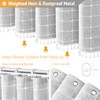 BTTN 78 Inch Long Shower Curtain - Boho Farmhouse Linen