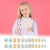 24 Pcs Animal Library Kids Nails Pre-glue Short Square Girls