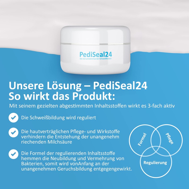 PediSeal24 - Against foot odour for sweaty feet with long-term