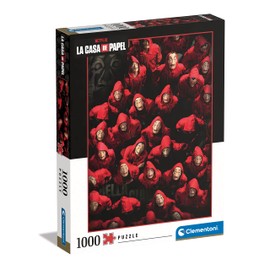Clementoni 39654 La 1000pcs Casa De Papel/Money Heist 1000 Pieces, Made in Italy, Jigsaw Puzzle for Adults, Multicolor, Medium