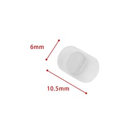 HiCycle2 Silikon Nasenpads brillen nasenpads nasenpads brille Gilt für Mykita Weiß, 3 Paar, weiß