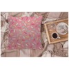 WONDERTIFY Geometric Donut Glaze Confetti Cushion Cover Pink Decorative Throw
