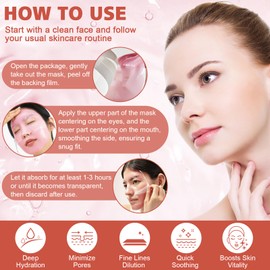 Collagen Mask Organic Collagen Face Overnight Mask Boosting Luuma Beauty Collagen Mask Korea Real Deep Korean Glass Skin Korean Face Mask Skincare Hyaluronic Masks Gloissance Hydrogel Pack of 5