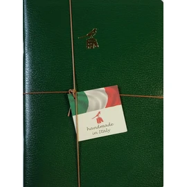 Bieffe Handmade Italy 3 Stationary Journal Note Book Drawing Writing Diary Lined (Deep Green)
