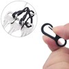 ZZLZX 12PCS Plastic Mini Hiking Clip Hooks Windproof Hat Hooks
