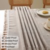 JIALE Tablecloths for Rectangle Tables,Cotton Linen Table cloth Waterproof Tablecloth