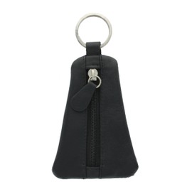 Ashlie Craft Logo Keyring with zipped leather pouch ACK1 Black