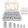235pcs Rivet Nuts M10 M8 M6 M5 M4 M3 Aluminum