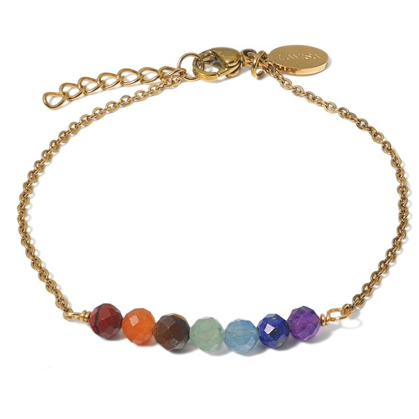 LAVISA 8 Beads Gemstone Bracelet – 4 mm Beads –