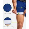 Bikewa Men's Cycling Underwear with Anti-Slip Leg Grips 4D Padded